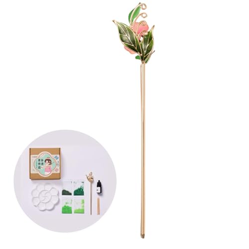 Chinesisch Traditionelle Haarstange Traditionelle Chinesische Blumenhaarspaltfäpse Girl Cosplay Haarschmuck von Hrtyvhin