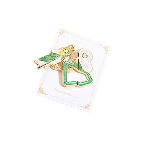 Hrtyvhin Dekorative Clip Revers Pin Handgefertigte Jacken Rucksackabzeichen Accessoire Für Dame Detailliert Religiöser Stillschuppenschmuck von Hrtyvhin