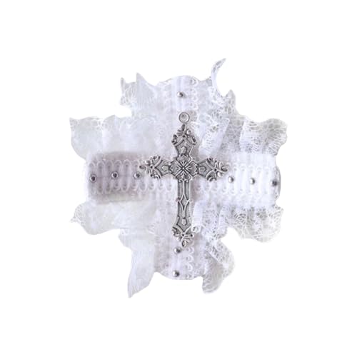 Dunkler Haarclip 2000er Trendseitenclip Kreuzt Dunkle Schwarze Spitze Halloween Dunkle Kühle Haarnadel Foto Requisiten von Hrtyvhin