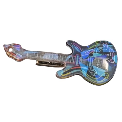 Einzigartige Gitarre Haarclip Persönlichkeit Bequeme Haarnadel Leichte Haarnadel Für Festivals Partys von Hrtyvhin