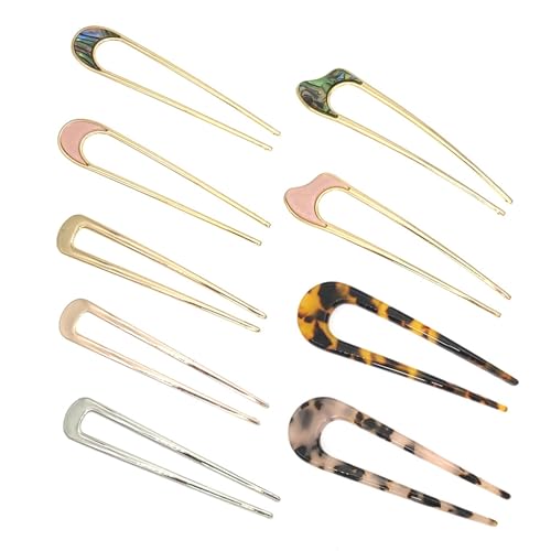 Einzigartige Haargabel Großer Französischer Metallhaarclip Für Frauen Elegantes Brötchen Styling Haarnadeln Vintage Frisur Accessoires von Hrtyvhin