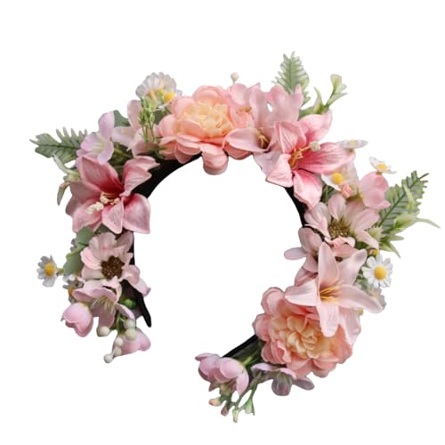 Elegante Seidenblumenhaarband Für Trendige Frauen Damen Chinese Styles Blumenband Für Hochzeiten Und Festivals von Hrtyvhin
