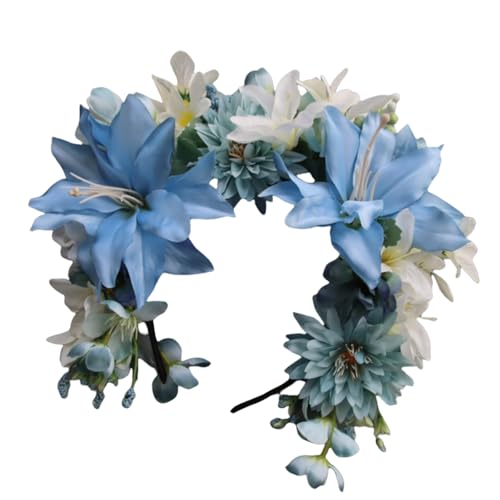 Elegante Seidenblumenhaarband Für Trendige Frauen Damen Chinese Styles Blumenband Für Hochzeiten Und Festivals von Hrtyvhin