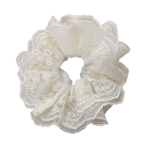 Elegante Spitzenverkleidung Risshöfe Für Frauen Weiche Stoff Haarbänder Elastische Haarbindungen Bequeme Haarstücke Haardekoration von Hrtyvhin
