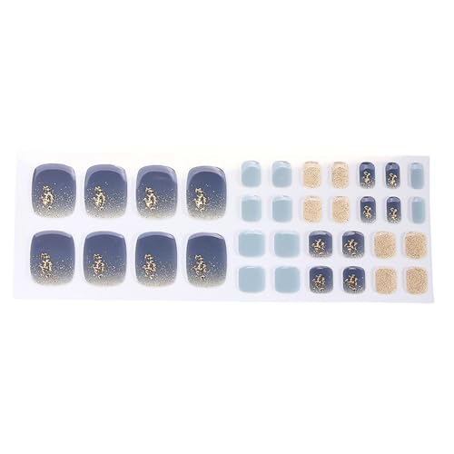 Elegante Zehennägel-Aufkleber, kein Backen nötig, mit Puder, Dekoration, Pediküre-Aufkleber Elegante Zehennägel-Aufkleber, kein Backen nötig, mit Puder, Dekoration, Pediküre-Aufkleber von Hrtyvhin