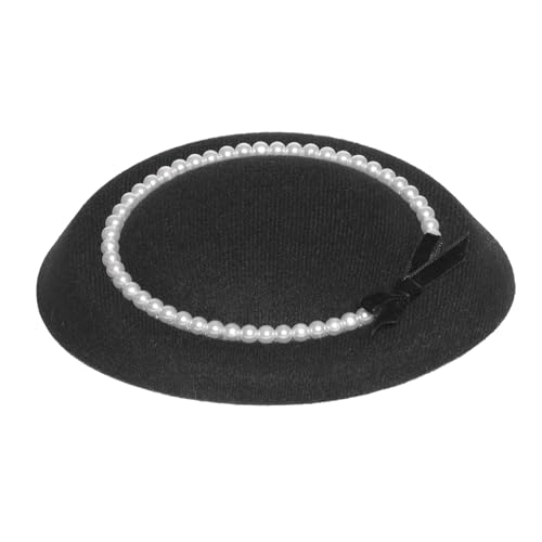 Eleganter Faszinator Hat Clip Perlen Bowknot Handgefertigte Haarzubehör Für Frauen Clip Kopfstück 1920er Trendkunst von Hrtyvhin