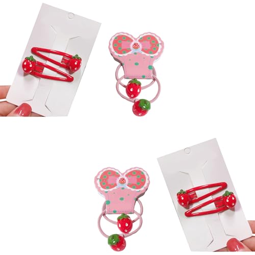 Erdbeerhaarclip Glitzernde Frauen Kid Hair Graps Kopfschmuck Barrettes Haar Binden Süße 2000er Mädchen Haarnadeln von Hrtyvhin