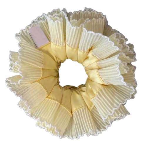 Feminin Elastisches Haar Knackig Mit Einzigartigen Doppelschicht Spitzen Haarbändern Haarstücke Große Haarzubehör Für Frauen von Hrtyvhin