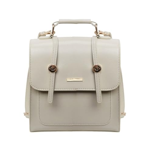 Frauen Eleganter Top Handtasche Vintage PU Leder Preppy Small Rucksack School College Flap Crossbody Umhängetasche Frauen Eleganter Top Handtasche Vintage PU Leder Preppy Small Rucksack School College Flap Crossbody Umhängetasche von Hrtyvhin
