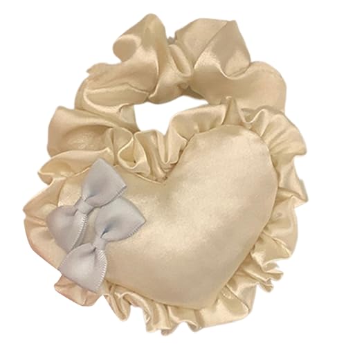 Gefüllte Haarsprunchies Frauen Mädchen Pferdeschwanzhalter Herz/Bowknot Form Haarseile Elastische Seile Kopfbedecke Haare Haarthöfe von Hrtyvhin
