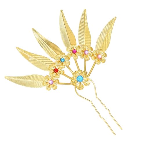 Goldenes Haarstock Chinesische Alte Legierungshaarspannstäbchen Traditioneller Haarnadel Traditioneller Luxuriöser Schmuck von Hrtyvhin
