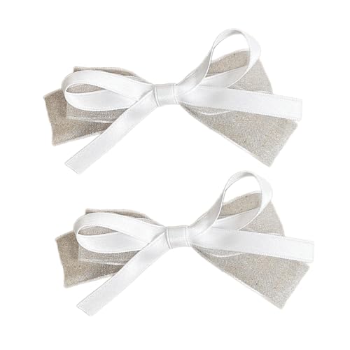 Haarclip Bow 2000er Stil Balletcore Large Bow Flat Clip Balletcore Haarnadel Bogen Elegante Haarclip Für Bündel von Hrtyvhin