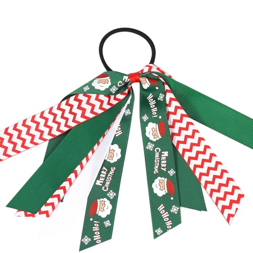 Holidays Collection Seiden Haare Scunchies Mit Weihnachtsmuster Weich Bequeme Haarbänder Für Mädchen Haardekoration von Hrtyvhin