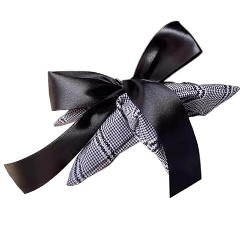 Kariertes Band Hair Krawatte Prinzessin Bei Großer Haarkrawatte Süße Haarhalter Ribbon Haarbindeband Riss Einzigartig von Hrtyvhin