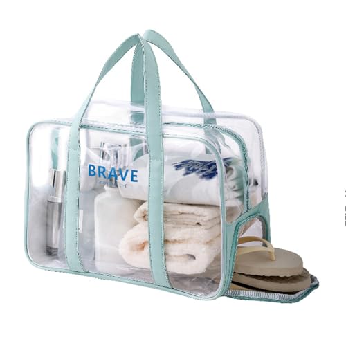 Kosmetischer Beutel Wasserresistentes Toilettenbeutel Reisen Make Up Beutel Fitness Schwimmbeutel Klarer Strandtasche Für Frauen Und Mädchen von Hrtyvhin