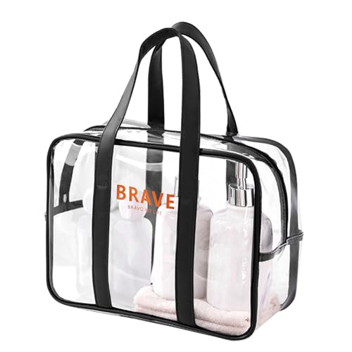 Kosmetischer Beutel Wasserresistentes Toilettenbeutel Reisen Make Up Beutel Fitness Schwimmbeutel Klarer Strandtasche Für Frauen Und Mädchen von Hrtyvhin