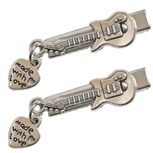 Leichte Haarclip Für Mädchen Gitarre Form Haare Barrettes Herz/Stern Anhänger Ponytail Hair Barrettes Für Jugendliche Mädchen von Hrtyvhin