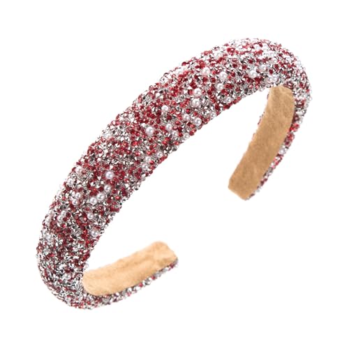 Luxuriöse Strassstadband Glitzernde Haarhoop Für Frauen Flexible Und Sichere Kleidung Für Elegante Formelle Frisuren von Hrtyvhin