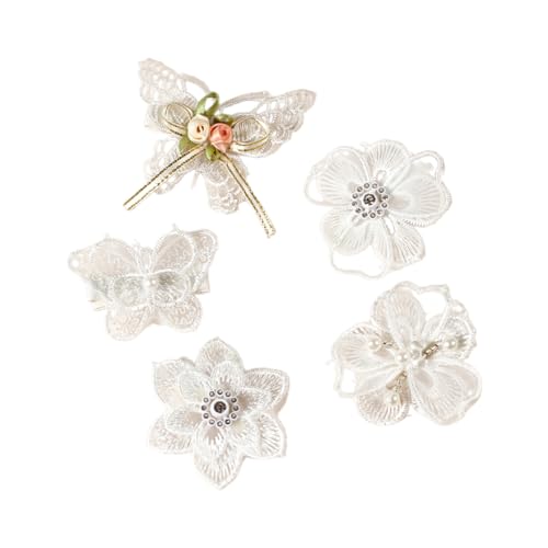 Mädchen Haarclip Schöne Bogenknoten Haare Verschlüsse Elegante Haare Dekore Trend Bestickter Bogenknoten Haargriff Für Den Täglichen Gebrauch von Hrtyvhin