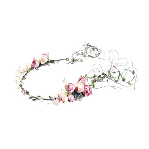 Realistische Blumenform Stirnband Spring Camping Fotografie Haar Reifen Temperament Hochzeit Party Kopfbedeckung Für Braut von Hrtyvhin