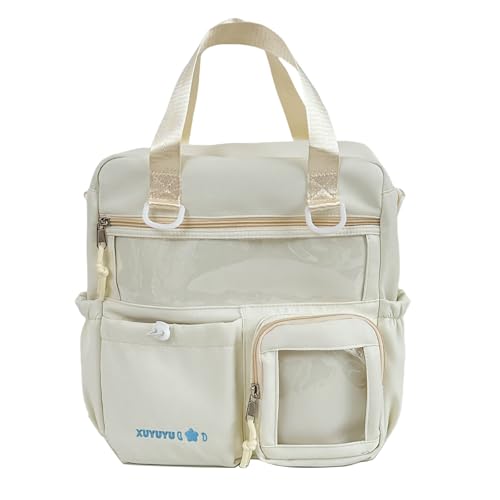 Rucksack Mit Großer Kapazität Transparenter Schulbeutel Daypack Schulter Crossbody Tasche Casual Rucksack Notebook Tasche Handtasche Rucksack Mit Großer Kapazität Transparenter Schulbeutel Daypack Schulter Crossbody Tasche Casual Rucksack Notebook Tasche Handtasche von Hrtyvhin