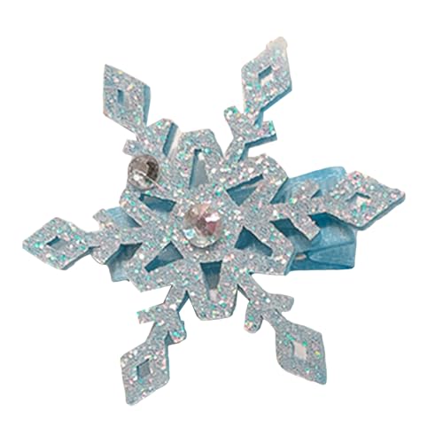 Schneeflocke Haarnadel Weihnachtshaarclip Blingbling Elegant Weihnachtsbarrette Bündel Kopfbedeckung Süßer Balletcore Trend von Hrtyvhin