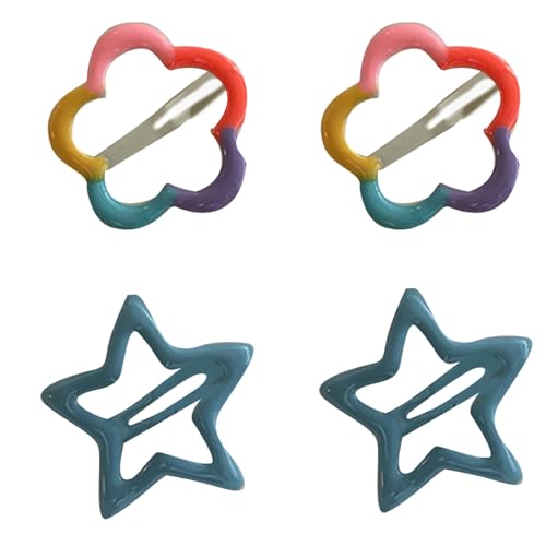 Schöne Blumenhaarnadel Für Teenager Haare Clip Girl Haar Barrettes Seitenball Clip Kinder Haarstyling Dekorationen 4pcs von Hrtyvhin