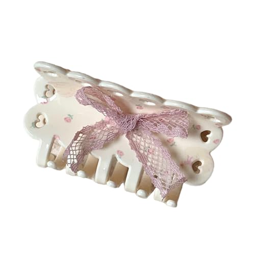 Spitze Bowtie Haarklaue Für Mädchen Blumen Haarklaue Clip Clamp Klemme Nicht Schlau von Hrtyvhin