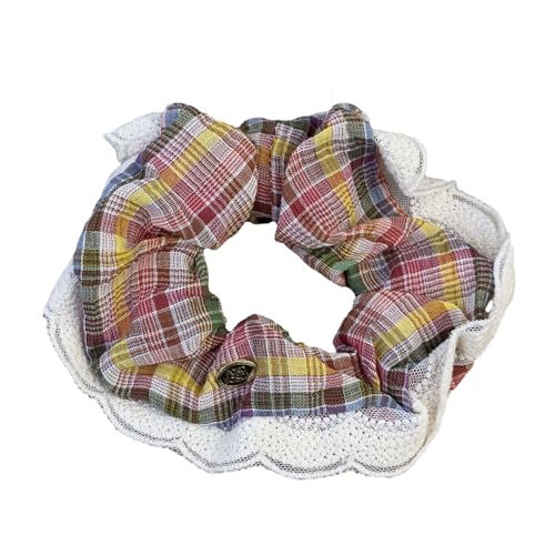 Spitzenverkleidung Haar Binde Haarbrötchen Scrunchies Elastic Hair Große Scharfe Elegante Haarbänder Weibliche Haarstyling Knackig von Hrtyvhin