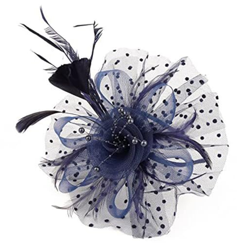 Stilvolles Gefiedertes Stirnband Mit Mesh Für Elegante Und Vintage Looks Evening Party Kopfbedeckung Kopfbedeckung von Hrtyvhin