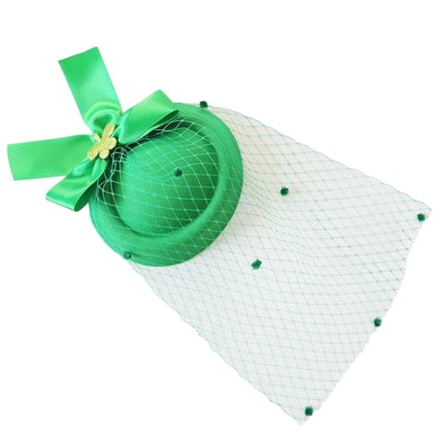 Top Haarthaarclip Für Stpatricks Day Party Kostümzubehör Grüne Gesicht Maske Haatsanstecknadel Für Den Irischen Nationalfeiertag von Hrtyvhin