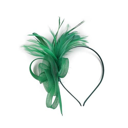 Tulle Flower Hair Hoop Für Frauen Elegante 1920er Jahre Gefiederter Stirnband Nicht Slip Flapper Faszinator Haarband Für Formelle Veranstaltung von Hrtyvhin