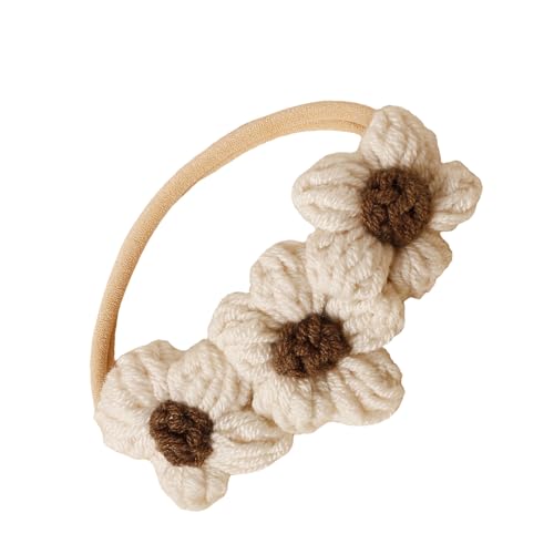 Weiches Baby Stirnband Für 100 Tage Fotoshootings Elegante Gestrickte Kopfbedeckung Mit Zartem Blumen Weiches Baby Stirnband Für 100 Tage Fotoshootings Elegante Gestrickte Kopfbedeckung Mit Zartem Blumen von Hrtyvhin