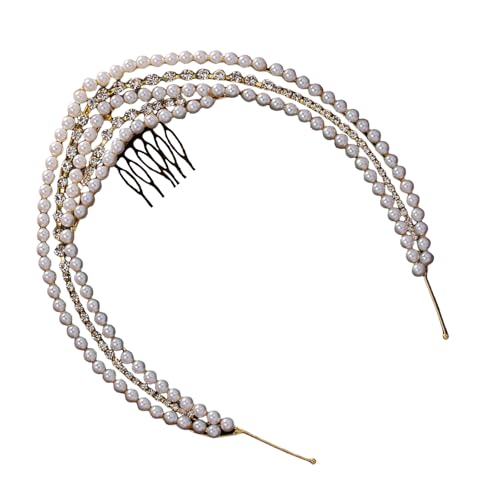 Zarte Kristallperlen Vintage Haarband Glitzernde Stirnband Bachelorette Party Braut Braut Schmuck Kopfstück Kopfstück von Hrtyvhin