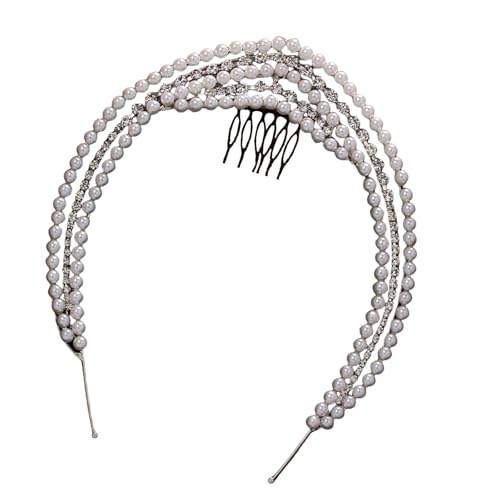 Zarte Kristallperlen Vintage Haarband Glitzernde Stirnband Bachelorette Party Braut Braut Schmuck Kopfstück Kopfstück von Hrtyvhin