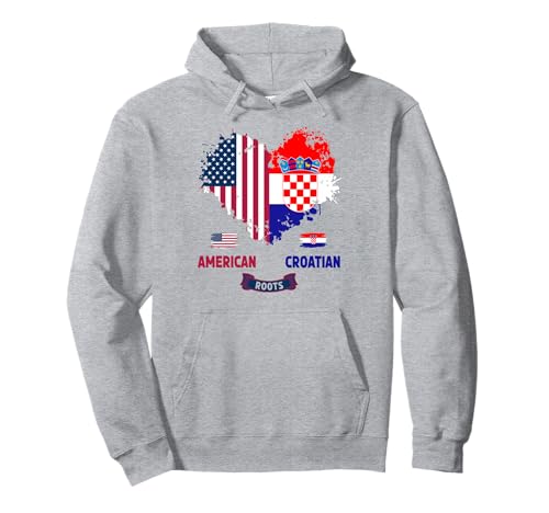 Kroatische amerikanische Flagge Idee für Frauen & USA Kroatische Wurzeln Pullover Hoodie Kroatische amerikanische Flagge Idee für Frauen & USA Kroatische Wurzeln Pullover Hoodie von Hrvatska American Roots Ideas For Toddler & Kids