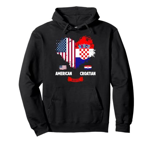 Kroatische amerikanische Flagge Idee für Frauen & USA Kroatische Wurzeln Pullover Hoodie Kroatische amerikanische Flagge Idee für Frauen & USA Kroatische Wurzeln Pullover Hoodie von Hrvatska American Roots Ideas For Toddler & Kids