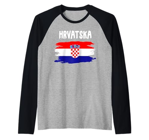 Hrvatska Coatia Hertiage Idee für Frauen & Kroatische Flagge Raglan Hrvatska Coatia Hertiage Idee für Frauen & Kroatische Flagge Raglan von Hrvatska Flag Accessories Outfit Idea For Kids