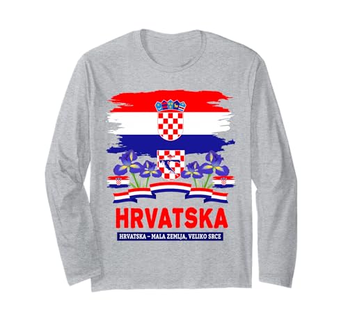 Hrvatska Kroatische Flagge Outfit Idee für Frauen & Kroatien Flagge Langarmshirt Hrvatska Kroatische Flagge Outfit Idee für Frauen & Kroatien Flagge Langarmshirt von Hrvatska Flag Accessories Outfit Ideas For Kids