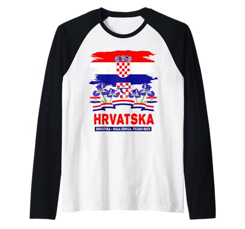 Hrvatska Kroatische Flagge Outfit Idee für Frauen & Kroatien Flagge Raglan Hrvatska Kroatische Flagge Outfit Idee für Frauen & Kroatien Flagge Raglan von Hrvatska Flag Accessories Outfit Ideas For Kids