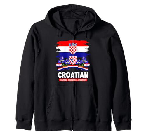 Kroatische Flagge Outfit Idee für Kinder & Kroatien Hrvatska Flagge Kapuzenjacke Kroatische Flagge Outfit Idee für Kinder & Kroatien Hrvatska Flagge Kapuzenjacke von Hrvatska Flag Accessories Outfit Ideas For Women