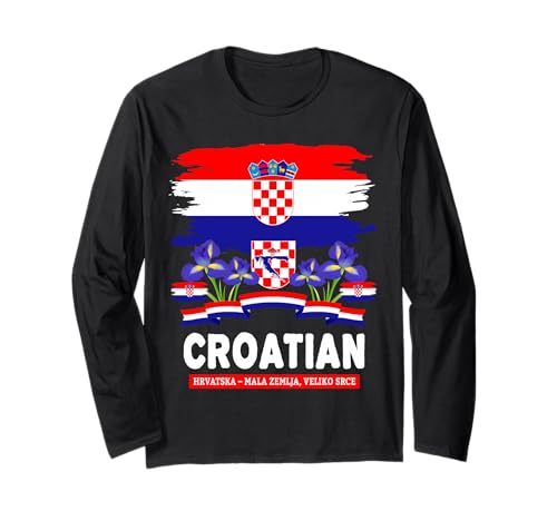 Kroatische Flagge Outfit Idee für Kinder & Kroatien Hrvatska Flagge Langarmshirt Kroatische Flagge Outfit Idee für Kinder & Kroatien Hrvatska Flagge Langarmshirt von Hrvatska Flag Accessories Outfit Ideas For Women