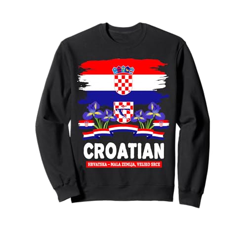 Kroatische Flagge Outfit Idee für Kinder & Kroatien Hrvatska Flagge Sweatshirt Kroatische Flagge Outfit Idee für Kinder & Kroatien Hrvatska Flagge Sweatshirt von Hrvatska Flag Accessories Outfit Ideas For Women