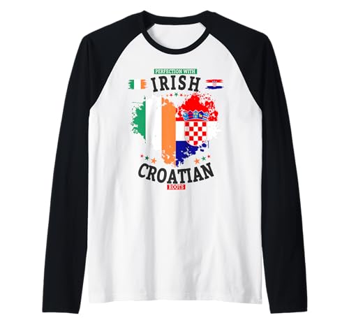 Irische kroatische Flagge Idee für Frauen & Kroatien Irland Wurzeln Raglan Irische kroatische Flagge Idee für Frauen & Kroatien Irland Wurzeln Raglan von Hrvatska Irish Costume Ideas For Kids & Toddlers