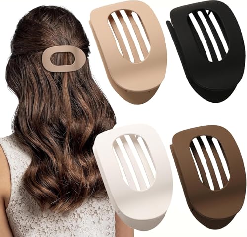Flache Haarspangen für Damen, gebogenes Design, Entenschnabel-Haarspangen zum Liegen, Autofahren, matt, starker Halt, flache Haarklammern für dünnes, dickes Haar, Haar-Accessoires für Frauen und Flache Haarspangen für Damen, gebogenes Design, Entenschnabel-Haarspangen zum Liegen, Autofahren, matt, starker Halt, flache Haarklammern für dünnes, dickes Haar, Haar-Accessoires für Frauen und von HshDUti
