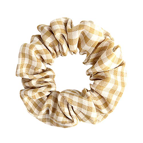 Haargummi Plaid Elastische Haargummis Haargummi Pferdeschwanz Halter Bänder für Frauen Mädchen Haarschmuck Haargummis Khaki von HshDUti