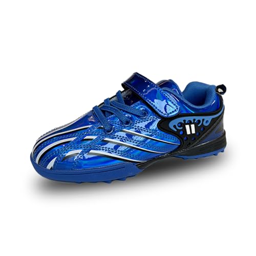 Hsnava Schuhe Kinder Fussball Fussballschuhe Kinder Halle Jugend Kunstrasen Sportschuhe Blau TF 30EU von Hsnava