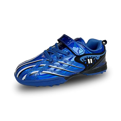 Hsnava Schuhe Kinder Fussball Fussballschuhe Kinder Halle Jugend Kunstrasen Sportschuhe Blau TF 31EU von Hsnava