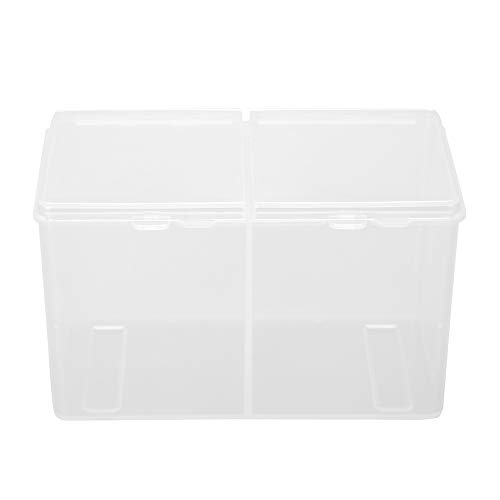 Baumwollbox, Baumwollnagel, 13 X 8 X 8, 2 Gitter, Wattepads, Tupfer, Behälter, Nagellack, Glitzer, Puder, Organizer, Aufbewahrungsbox von Hspemo