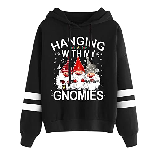 Weihnachts Hoodie Damen Baumwolle Weihnachtspullover Damen Wichtel Weihnachtspulli Baumwolle Weihnachtsmann Kostüm Xxl Hoodie Damen Kapuzenpullover Ugly Christmas Sweater von Hsternexy